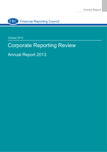 Corporate Reporting Review Annual Report