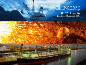 GLEN Half Year Report 2014 Presentation