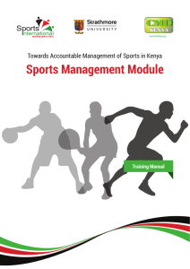 Sports Management Module