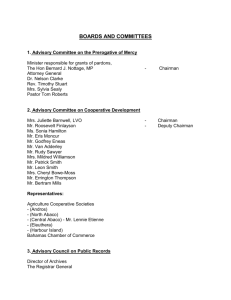 boards and committees - The Government of The Bahamas