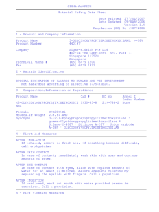 SIGMA-ALDRICH Material Safety Data Sheet Date Printed: 27/JUL