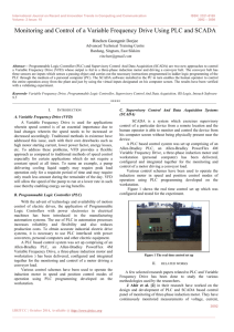 Monitoring and Control of a Variable Frequency Drive