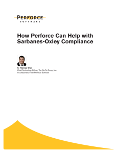 How Perforce Can Help with Sarbanes
