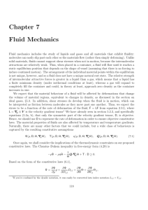 Chapter 7: Fluid Mechanics