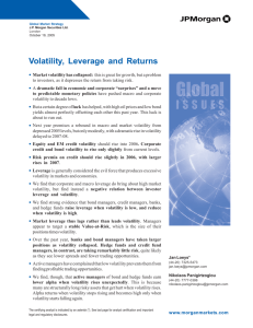 Volatility, Leverage and Returns - Trend Following Trading Systems