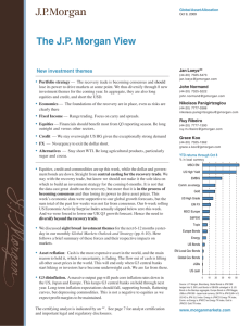 The J.P. Morgan View - International Academy of Business and