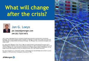 What will change after the crisis?