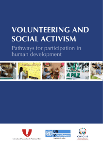 volunteering and social activism