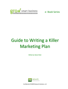 Guide to Writing a Killer Marketing Plan