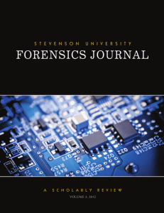 FORENSICS JOURNAL - Stevenson University