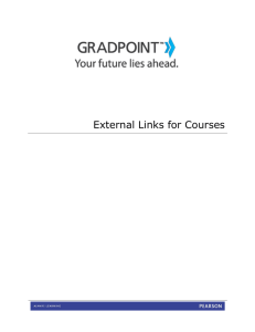 GradPoint External Links for Courses