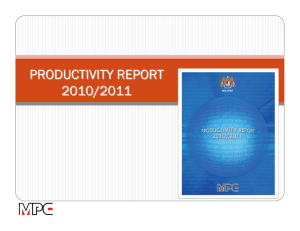 productivity report 2010/2011