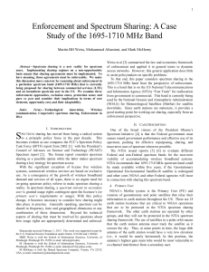 A Case Study of the 1695-1710 MHz Band