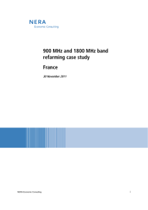 900 MHz and 1800 MHz band refarming case study France