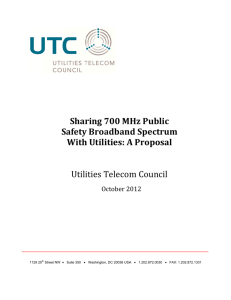 Sharing 700 MHz Public Safety Broadband Spectrum With Utilities