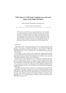 White Spaces in UHF band: Catalonia case study and impact of the