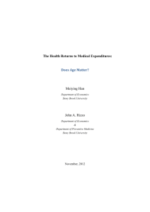 Medical Expenditure and Health Related Quality of Life for General