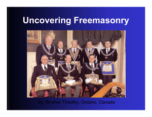 Uncovering Freemasonry - Choosing Truth Ministries