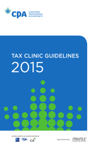 tax clinic guidelines - The Institute of Chartered Accountants of Alberta