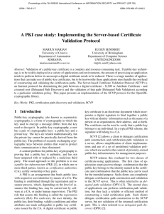 Implementing the Server-based Certificate Validation Protocol