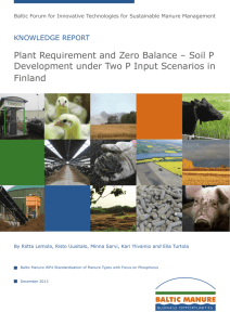 Plant Requirement and Zero Balance – Soil P Development under