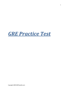 GRE Practice Test