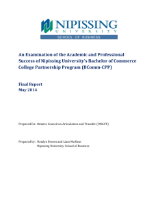 An Examination of the Academic and Professional Success of