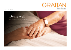 Dying well - Grattan Institute