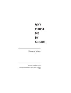 why people die by suicide