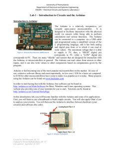 Lab 1 – Introduction to Circuits and the Arduino