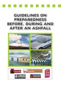 guidelines on preparedness before, during and after an ashfall