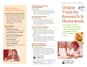 Online Tools for Research & Homework