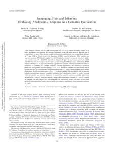 Integrating Brain and Behavior: Evaluating Adolescents' Response