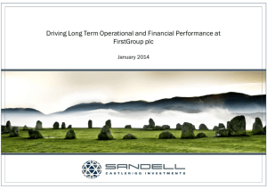 Driving Long Term Operational and Financial Performance at