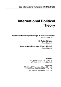 International Political Theory