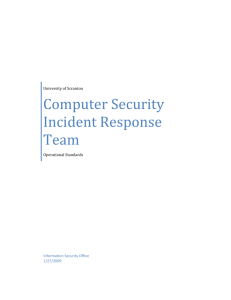 Computer Security Incident Response Team