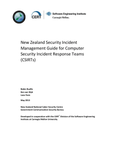 New Zealand Security Incident Management Guide for Computer