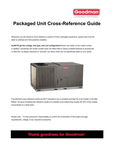 Model Number Cross Reference