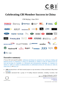 Celebrating CBI Member Success in China