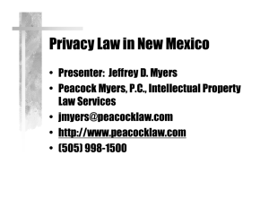 Privacy Law in New Mexico