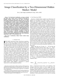 Image Classification.by a Two-Dimensional Hidden Markov Model