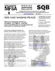 ISIS and Waging Peace