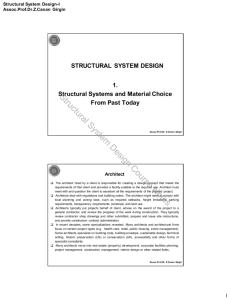 Structural System Design Course Notes