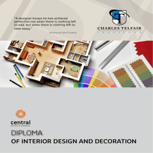 Diploma of Interior Design and Decoration