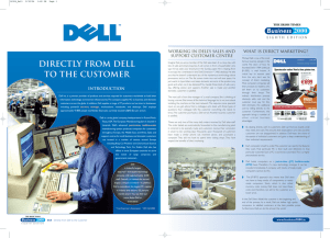 Directly from Dell to the Customer