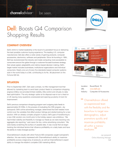 Dell: Boosts Q4 Comparison Shopping Results
