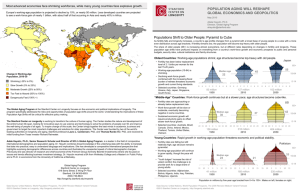 Populations Shift to Older People: Pyramid to Cube POPULATION