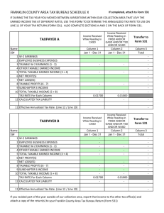 Schedule X 2010 - Franklin County Area Tax Bureau