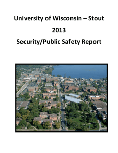 University of Wisconsin-Stout Annual Security/Public Safety Rep