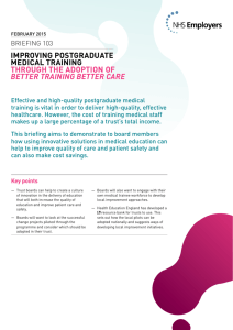 improving postgraduate medical training through